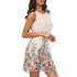 Summer Floral Short Dress Loose Sleeveless Sundress - menochic